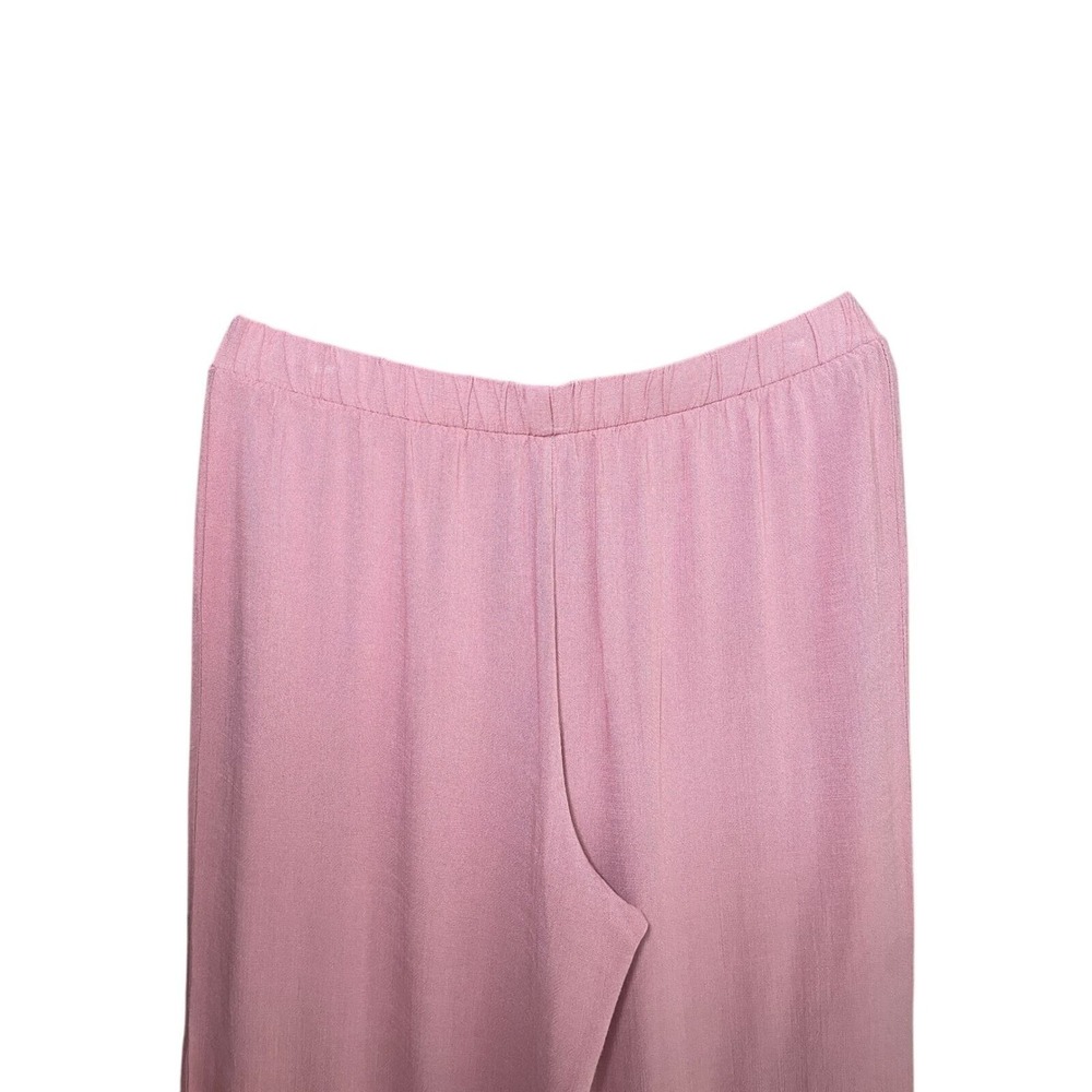 Danskin Pink Pants Women's Large Relaxed Casual Cottagecore Coastal Minimalist - Picture 6 of 8